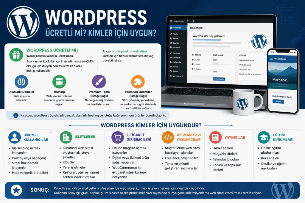 Wordpress Ücretli Mi Kimler İçin Uygun