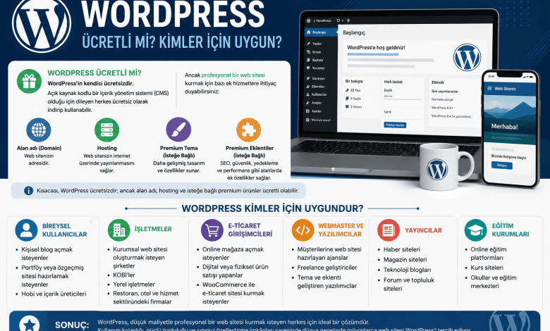 Wordpress Ücretli Mi Kimler İçin Uygun